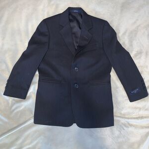 Lord & Taylor boys navy Pinstripe Blazer 2 button